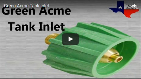 Green Acme Tank Inlet